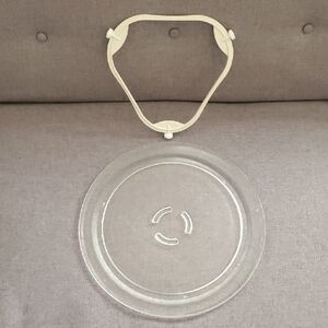 Glass Microwave Turntable Plate with Roller Guide Ring Aka Support Ring